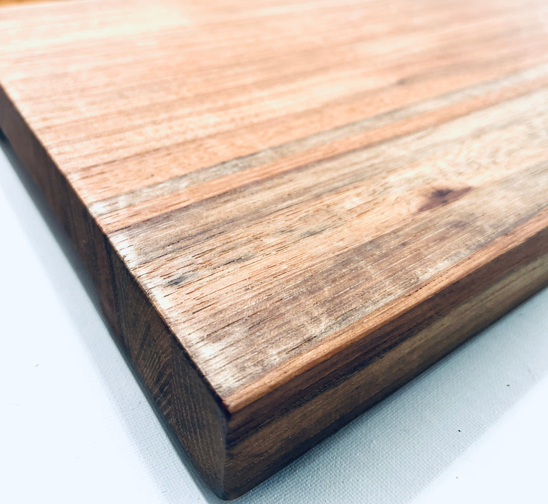 Rustic Meduim Edge Grain Pecan Cutting Board