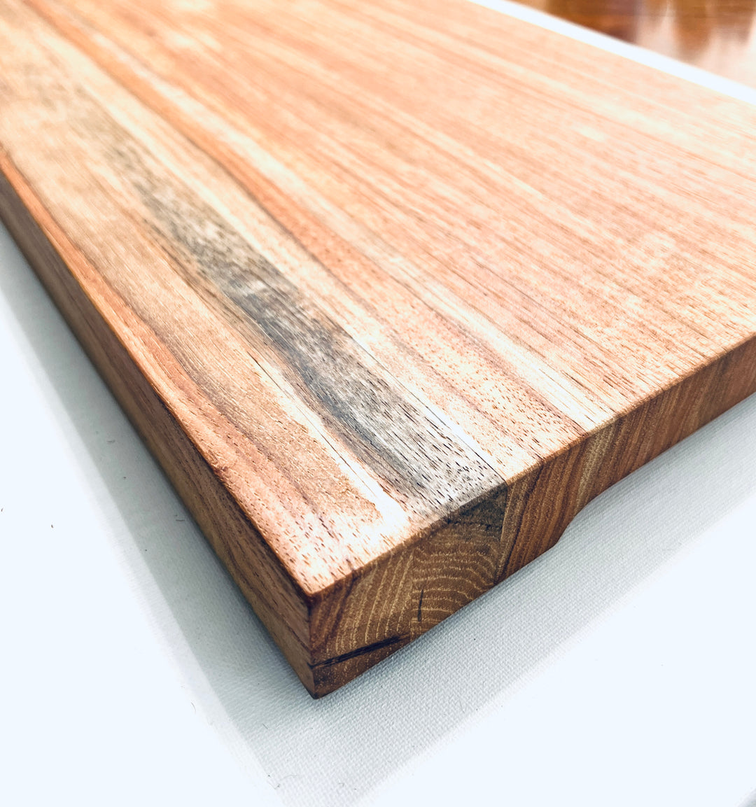 Rustic Meduim Edge Grain Pecan Cutting Board