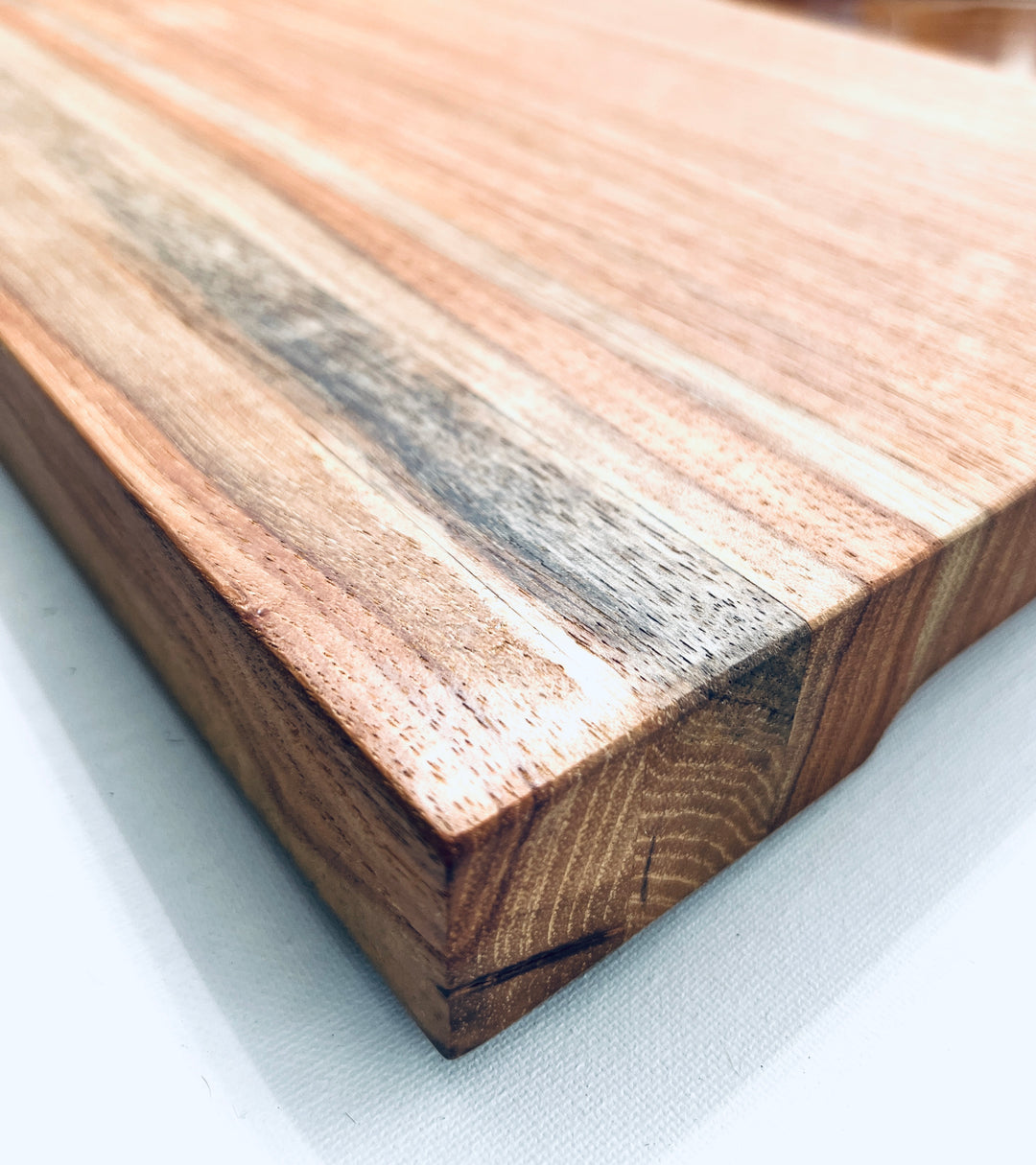 Rustic Meduim Edge Grain Pecan Cutting Board