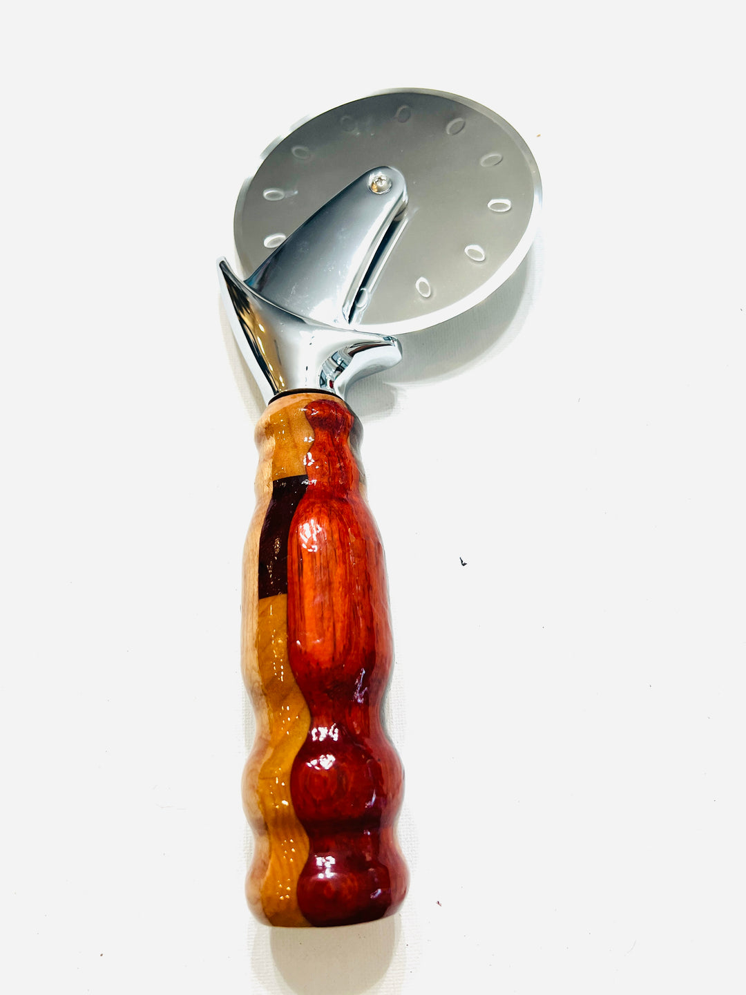 Pizza Cutter Multiple Hardwood Handle with Stainless Steel Rotary Blade