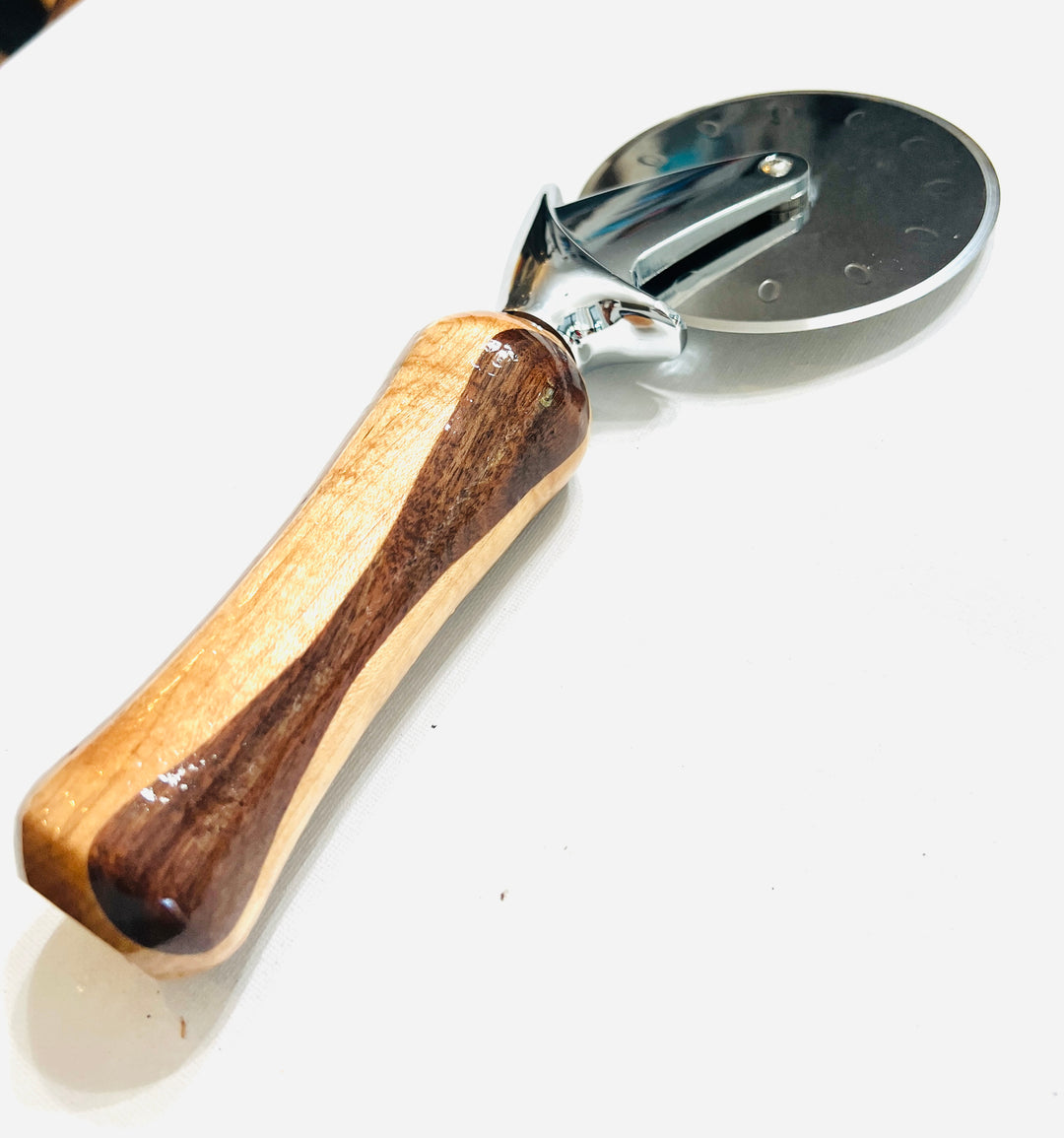 Pizza Cutter Multiple Hardwood Handle with Stainless Steel Rotary Blade