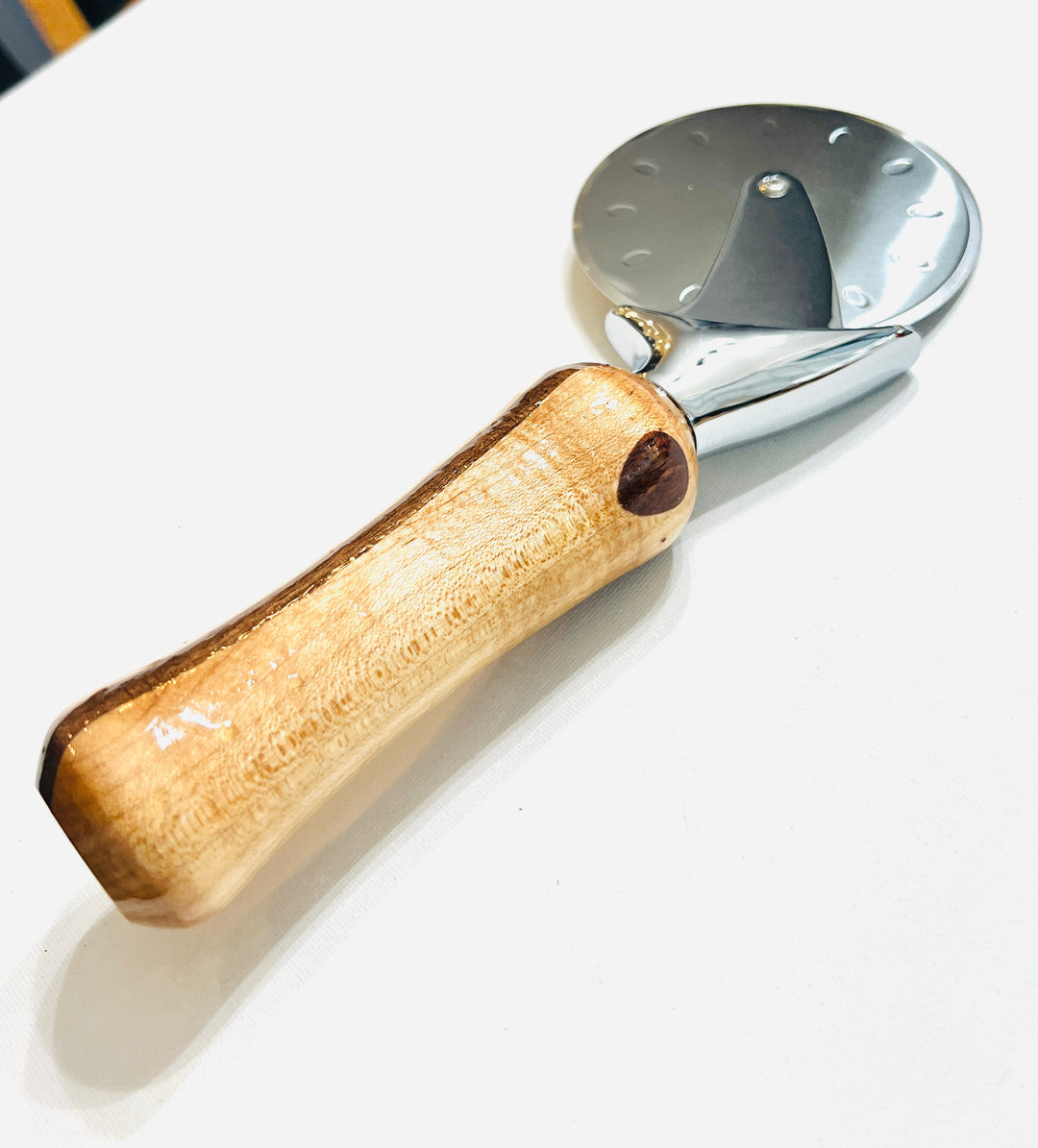 Pizza Cutter Multiple Hardwood Handle with Stainless Steel Rotary Blade