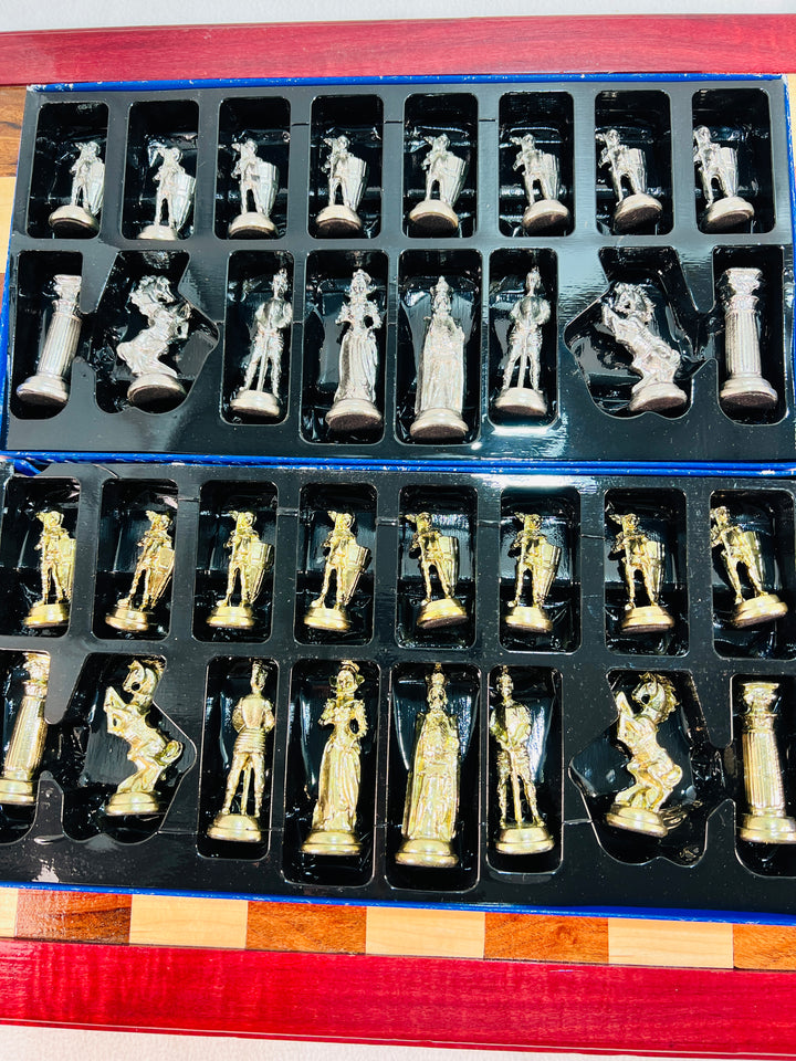 Chess Set Handmade Mary Stuart Queen of Scots themed Chess Set Exotic Woods w/ Chessmen Included