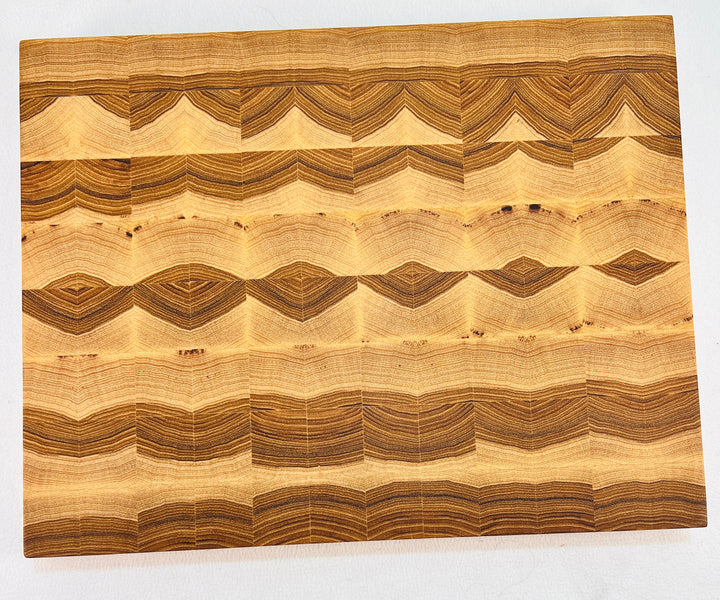 Unique End Grain Hickory Cutting Board butches block