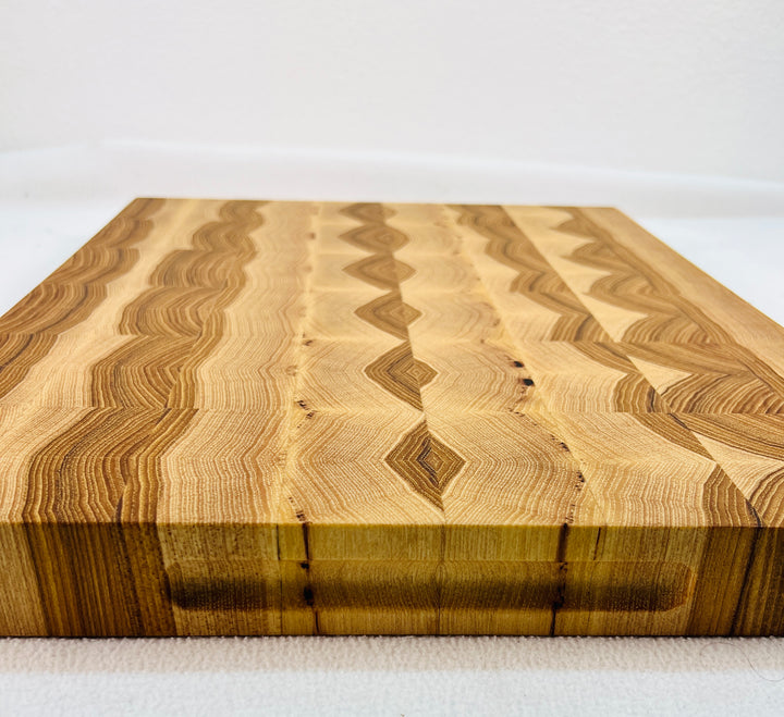 Unique End Grain Hickory Cutting Board butches block