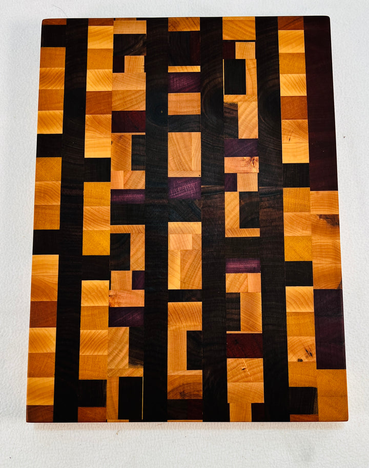 Beautiful End Grain Cutting Board Various hardwood Chopping Block