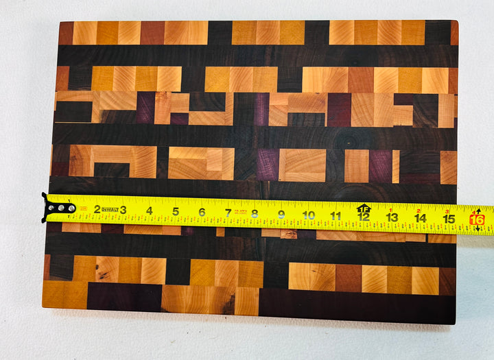 Beautiful End Grain Cutting Board Various hardwood Chopping Block