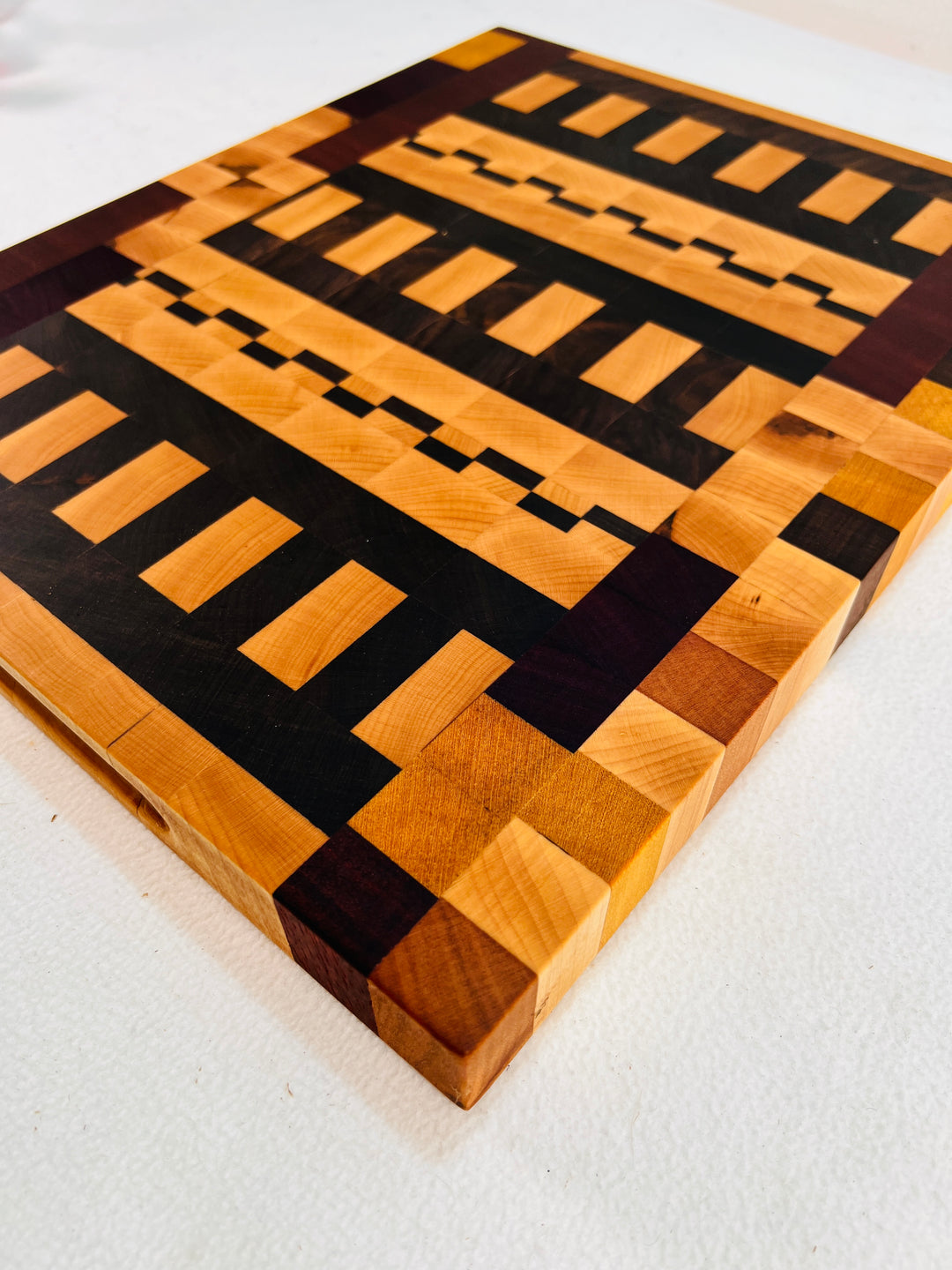 Beautiful End Grain Cutting Board Various hardwood Chopping Block