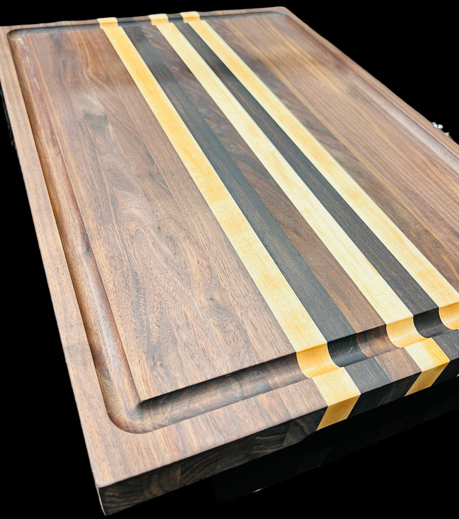 Walnut and Maple Cutting Board, Chopping Board, Butchers Block, Large,  Cheese Board, Edge Grain, Canada, Free Shipping, Modern Wood Board -   Norway